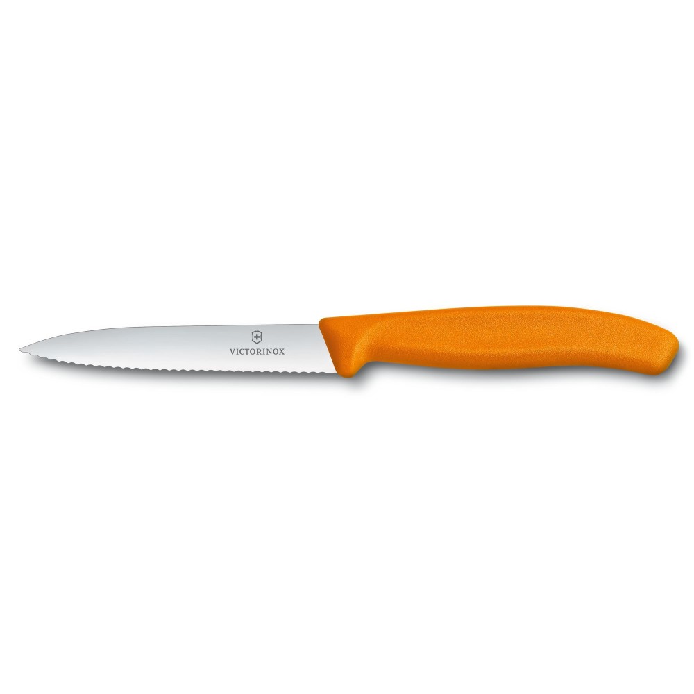 Victorinox Turuncu Sebze Bıçağı Tırtıklı (10cm) 6.7736.L9