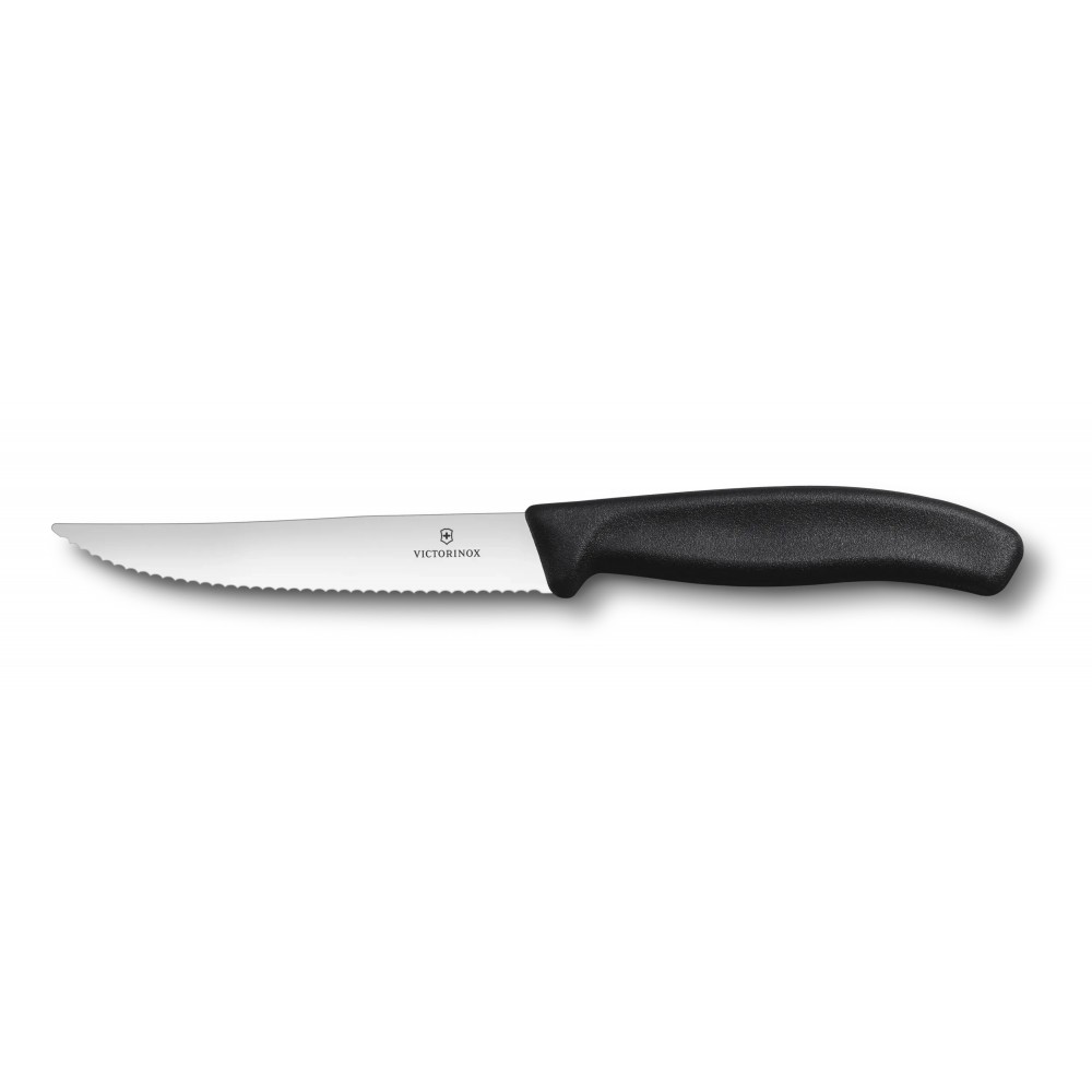 Victorinox 6.7933.12 12cm Siyah Tırtıklı Biftek Steak Bıçağı