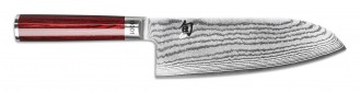Kai Shun Classic Limitli Kırmızı Santoku Geniş Şef Bıçağı DM0717RD