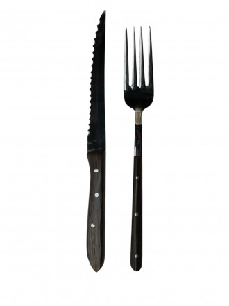 Steak Çatal ve Bıçak Seti Ağaç Saplı