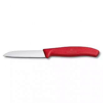 Victorinox Kırmızı Sebze Bıçağı Düz (8 cm) 6.7401