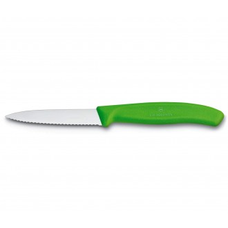 Victorinox Yeşil Sebze Bıçağı Tırtıklı (8 cm) 6.7636.L114