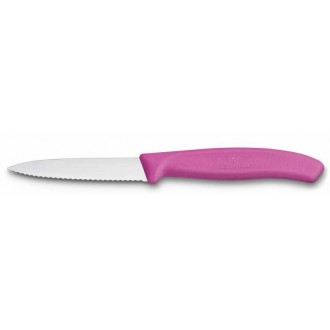 Victorinox Pembe Sebze Bıçağı Tırtıklı (8 cm) 6.7636.L115