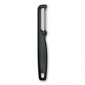 Victorinox IOTA Tırtıklı Kenar Çift Taraf Siyah Soyacak 6.0943.3