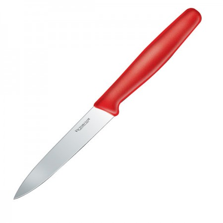 Victorinox Sebze Bıçağı 5.0701 (10 cm) Sivri Kırmızı Düz