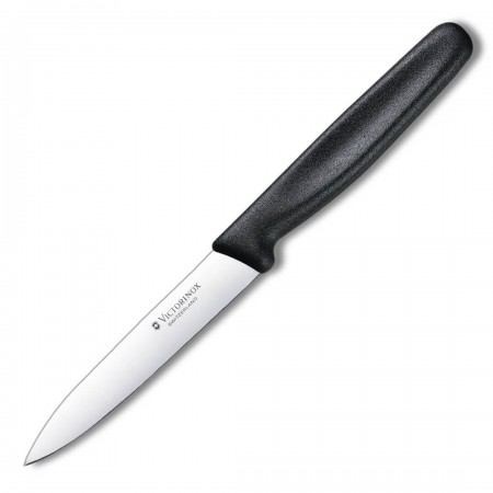 Victorinox Sebze Bıçağı 5.0703 (10 cm) Sivri Siyah Düz