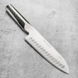 Global Japon Ukon Santoku Şef Bıçağı Oluklu GU-04 (Yoshikin)