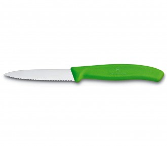 Victorinox Yeşil Sebze Bıçağı Tırtıklı (8 cm) 6.7636.L114