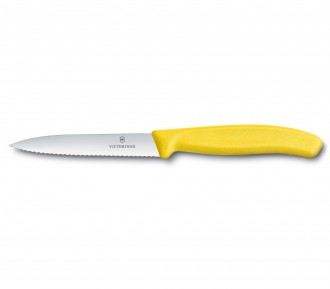 Victorinox Sarı Sebze Bıçağı Tırtıklı (10cm) 6.7736.L8