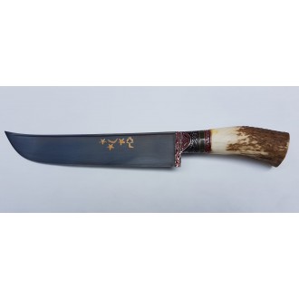 Özbek Ulubey Geyik Boynuzu Saplı Av Bıçağı
