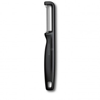 Victorinox IOTA Tırtıklı Kenar Çift Taraf Siyah Soyacak 6.0943.3