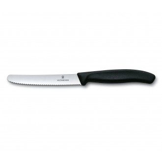 Victorinox Siyah Domates Bıçağı Testere (11cm) 6.7833