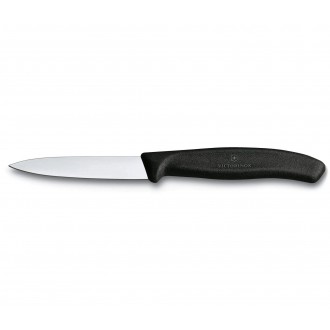 Victorinox Siyah Sebze Bıçağı Düz (8 cm) 6.7603