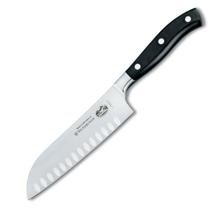Victorinox Dövme Oluklu Santoku Şef Bıçağı 7.7323.17